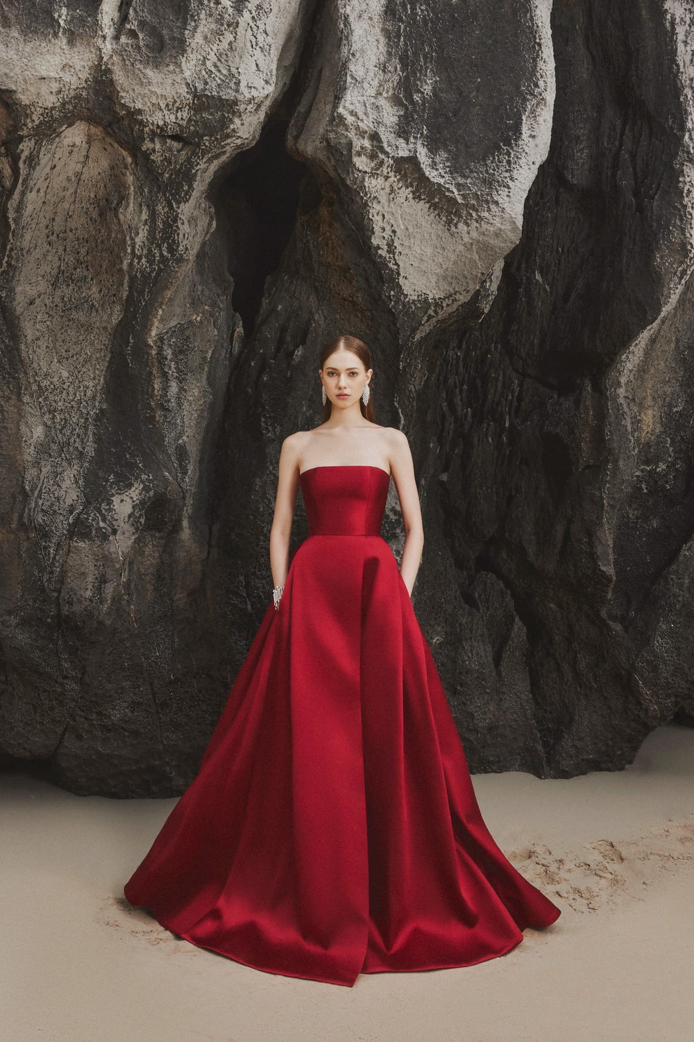 Strapless A-Line Full Dress
